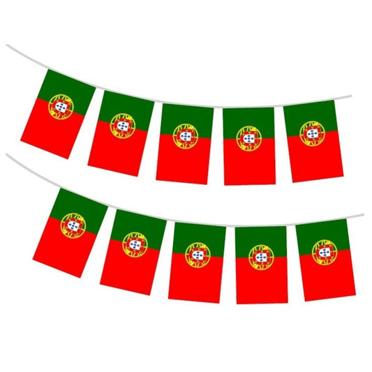 Guirlande de fanions du Portugal 10 m