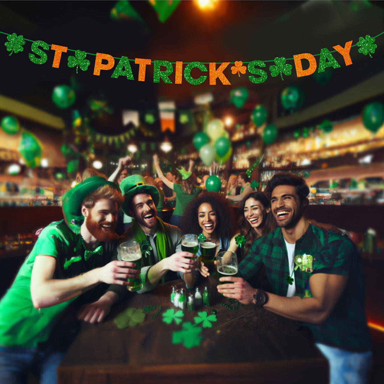 Guirlande de Trèfles Saint-Patrick