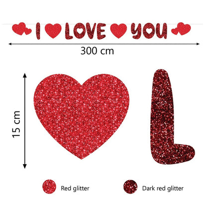 Guirlande de San Valentín "Je t'aime"