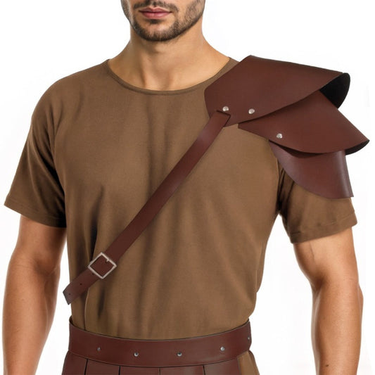 Épaulette Gladiateur Romain Marron