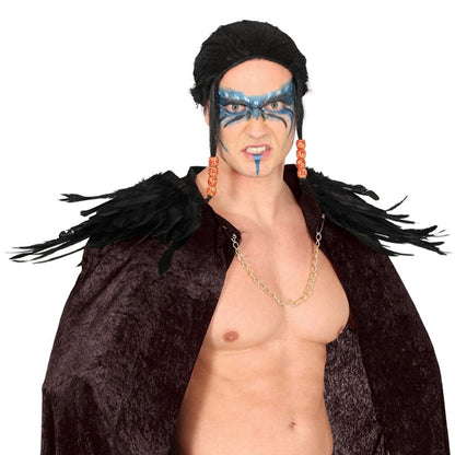 Épaulettes en Plumes Noires