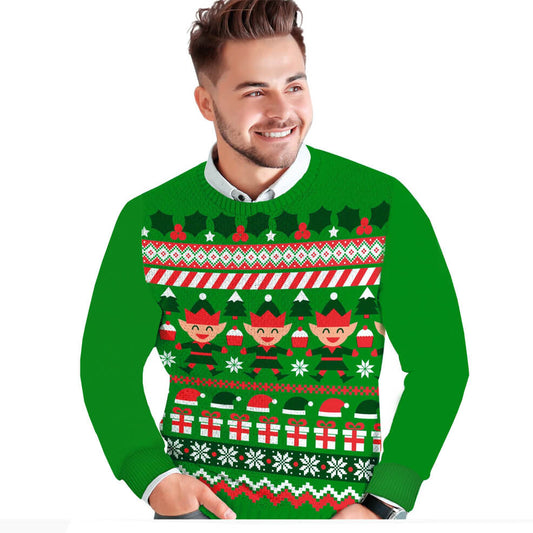 Pull de Noël Elfe pour hommes