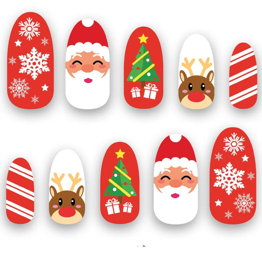Kit de 10 Ongles de Noël