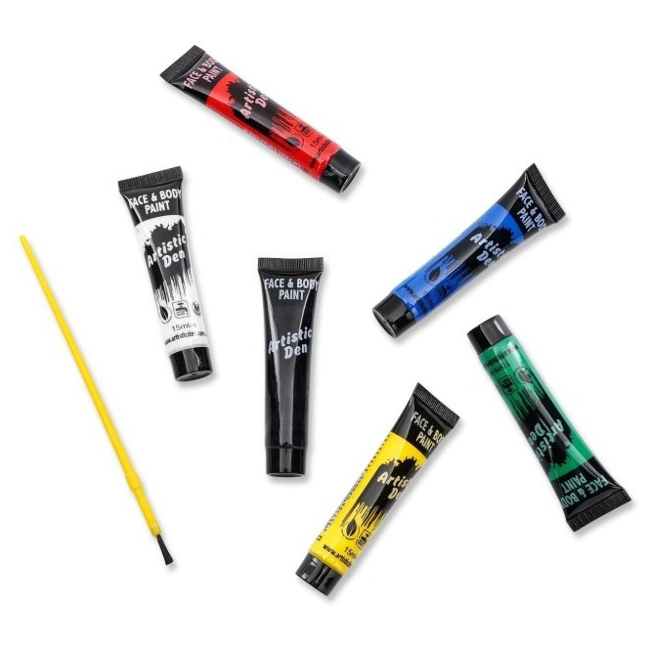 Kit de 6 Tubes de Maquillage et Pinceau