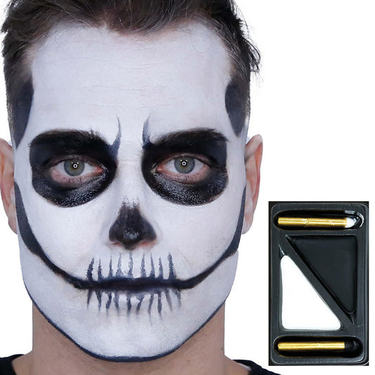 Kit Maquillage Squelette Blanc et Noir