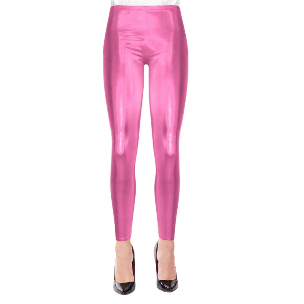Legging Rose Métallisé adulte