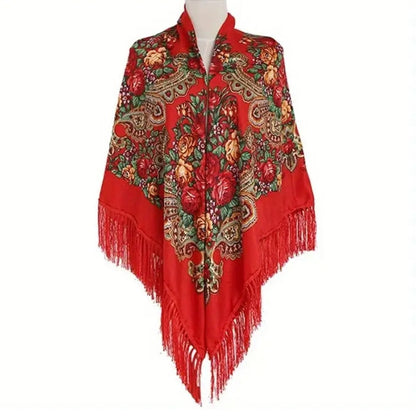 Châle Traditionnel Rouge