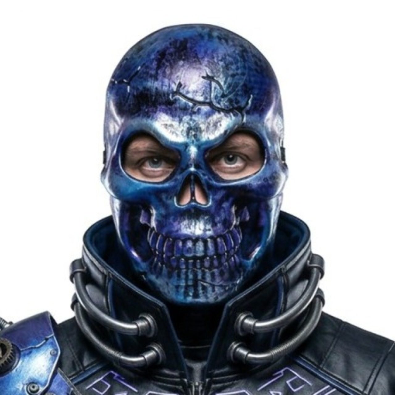 Masque de Crâne Bleu