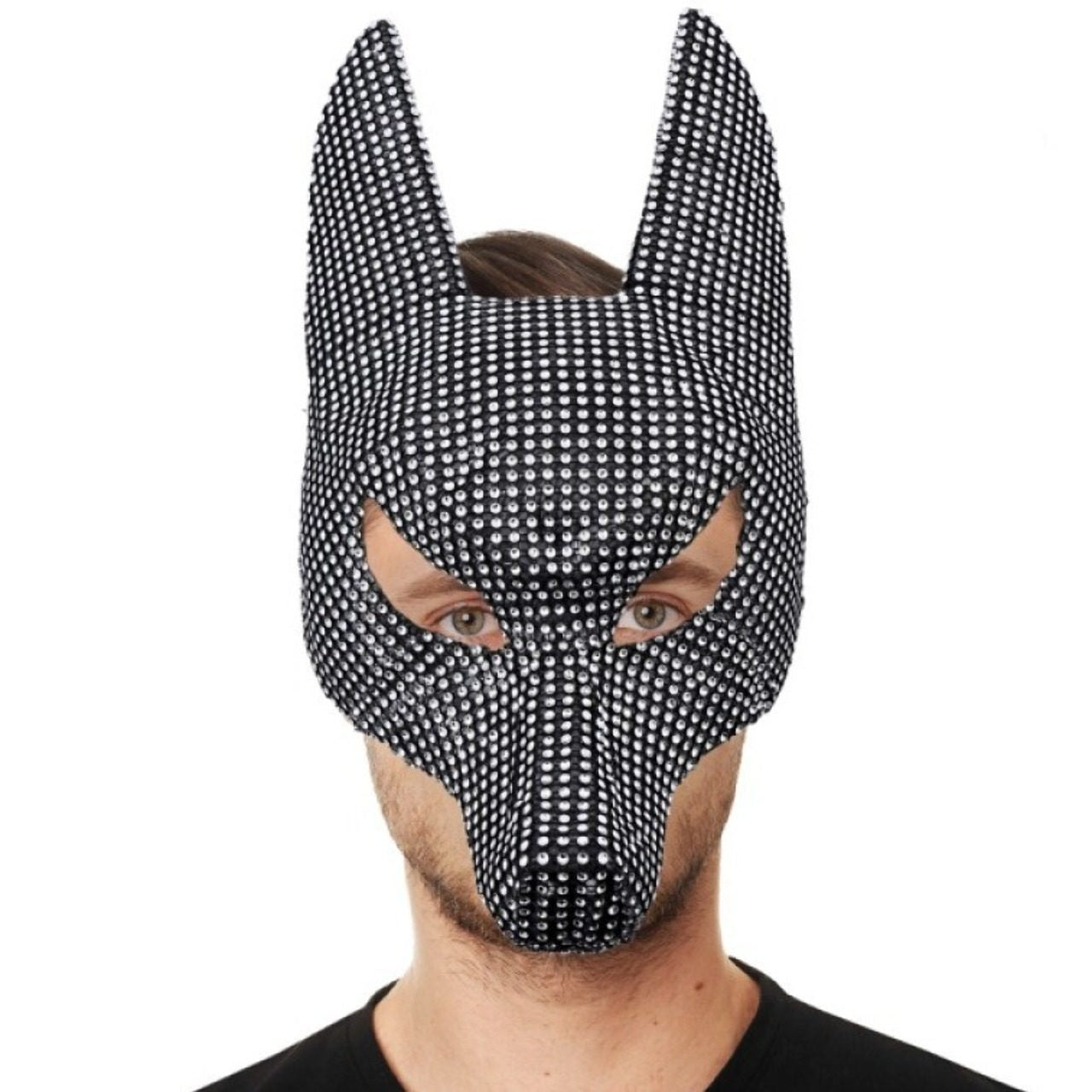 Masque Égyptien d'Anubis Diamants