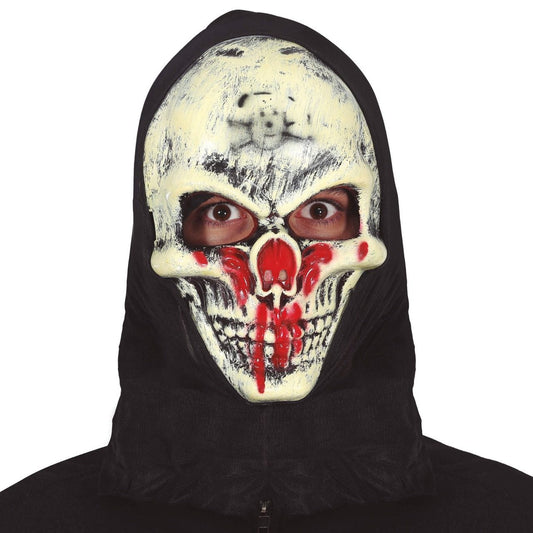 Masque de Squelette Sanglant avec Capuche