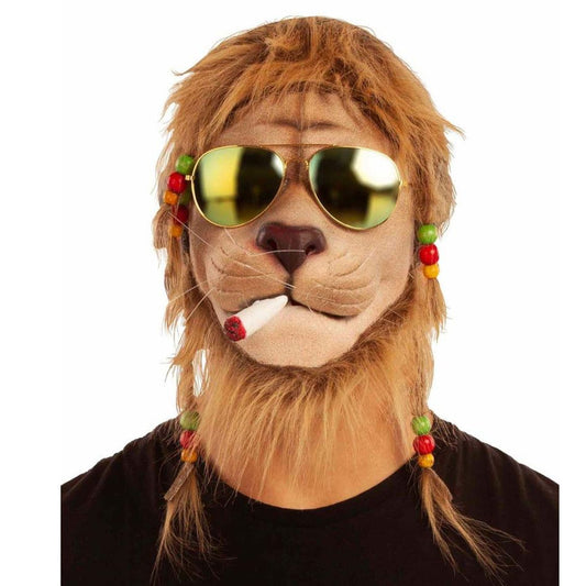 Masque en latex de Lion Jamaïcain