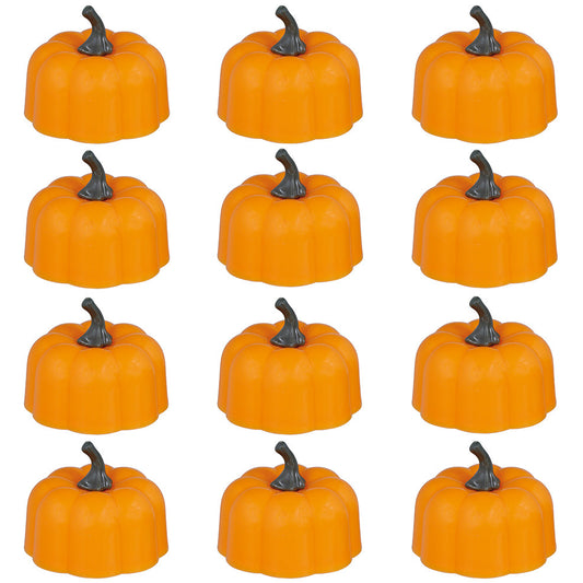 Pack de 12 Citrouilles Lumineuses