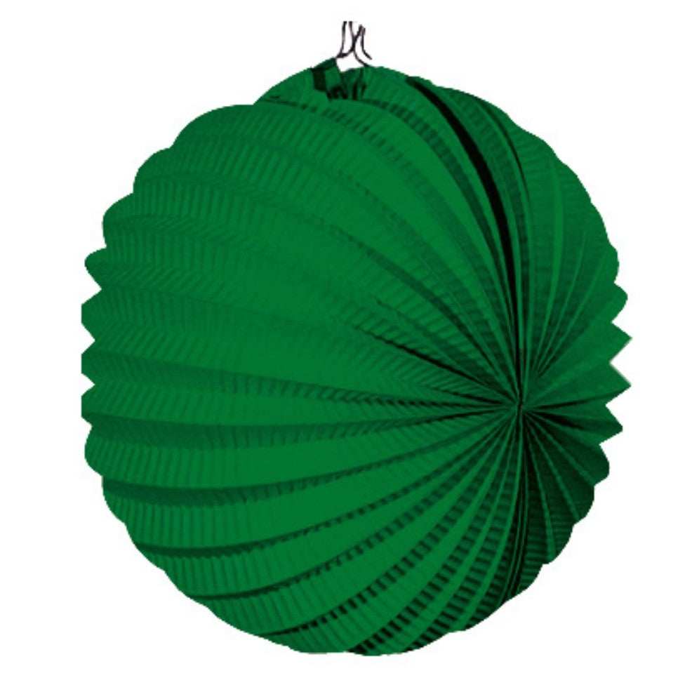 Pack de 12 lanternes de fête vertes