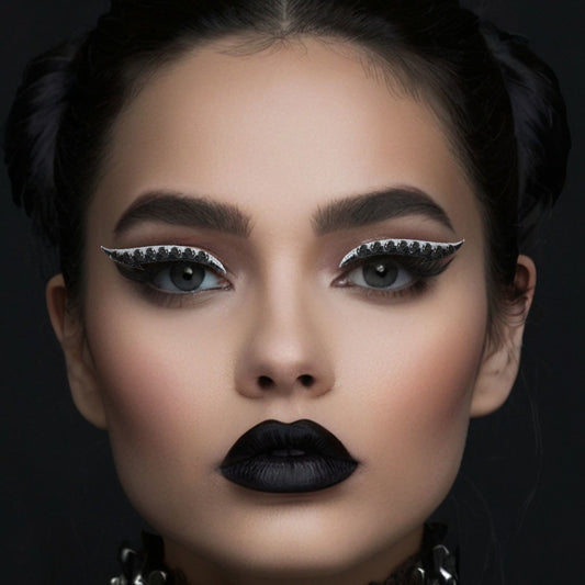 Pack de 2 eyeliners en strass noirs