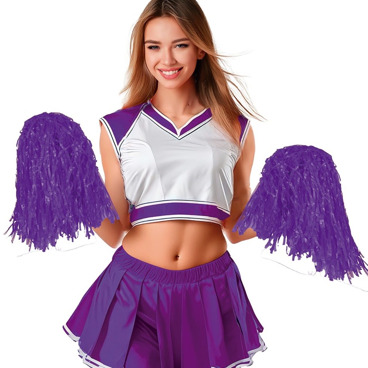 Pack de 2 Pompons Violets 80gr