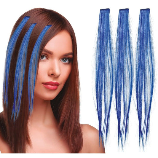 Pack de 3 Mèches Bleues