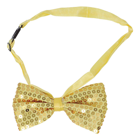 Nœud Papillon Doré à Sequins