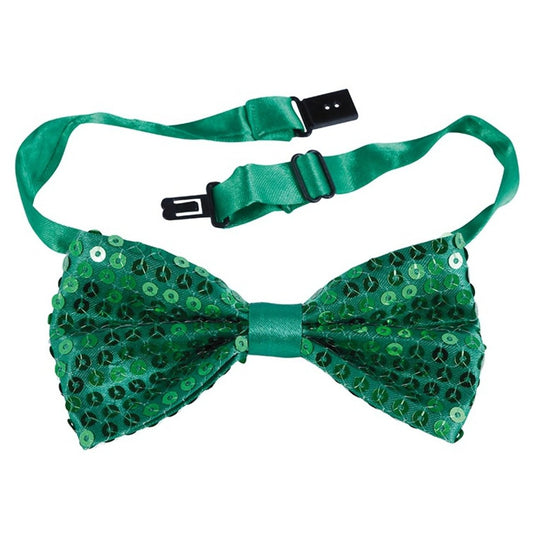 Noeud Papillon Vert à Paillettes