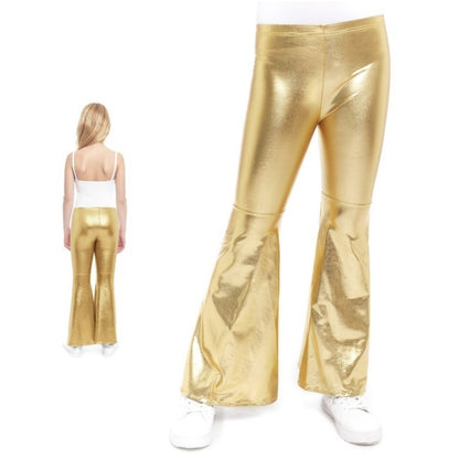 Pantalon évasé doré métallisé pour enfant