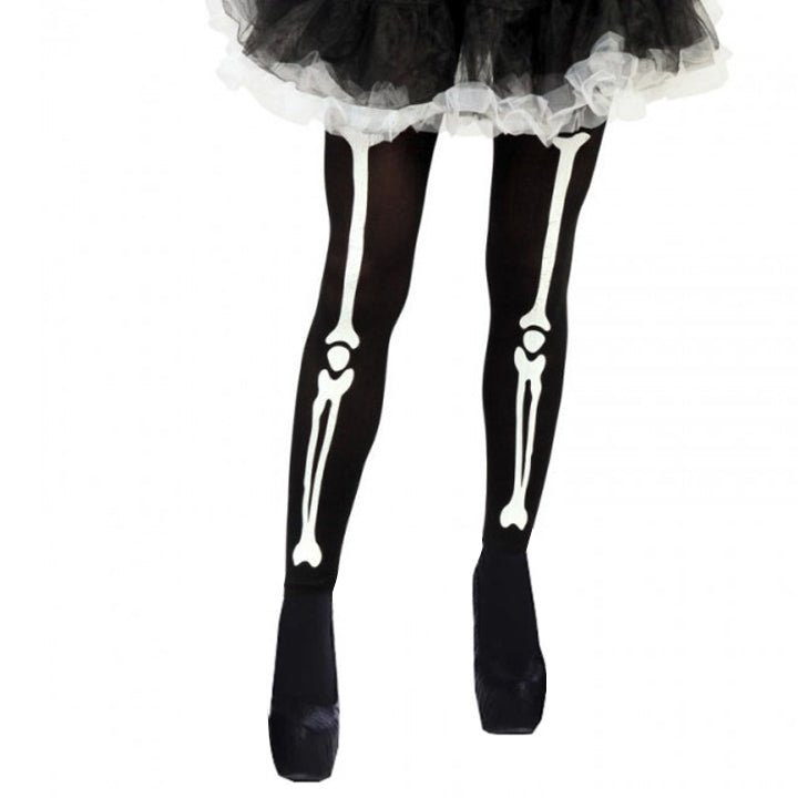 Collant Squelette Noir