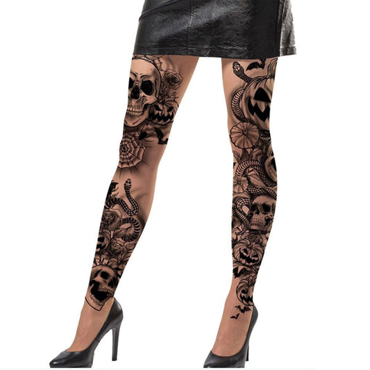 Collants avec Tatouages Sinistres