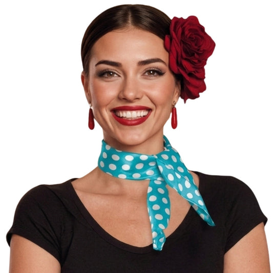 Foulard Flamenca Bleu