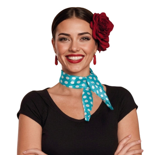Foulard Flamenca Bleu