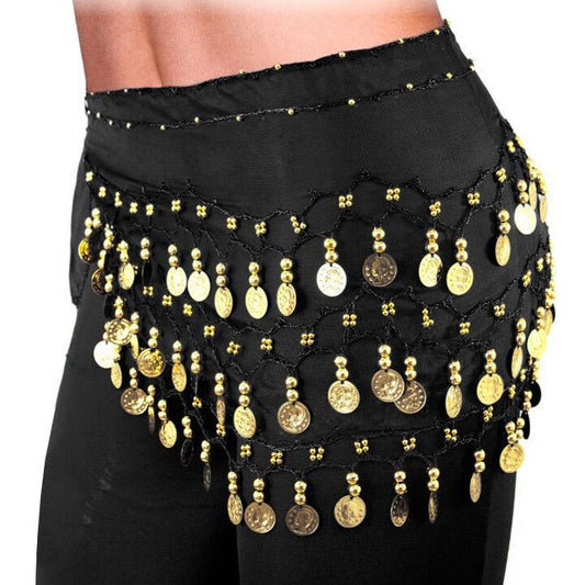 Foulard Noir Pièces Zingara Danse Orientale