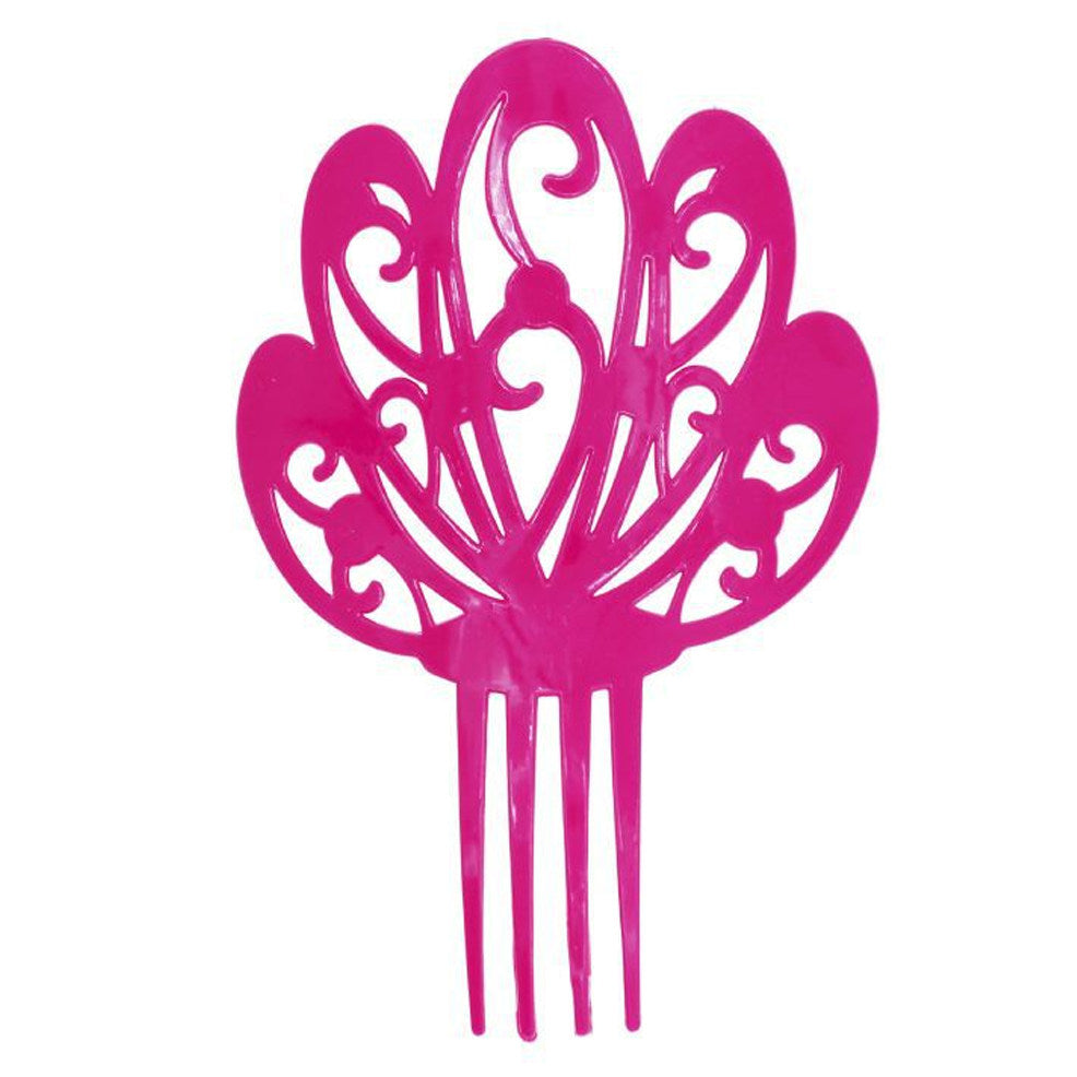 Grande peineta fuchsia