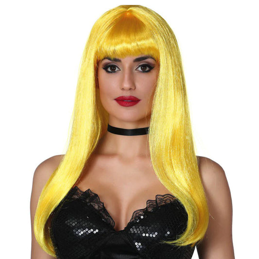 Perruque Jaune Longue