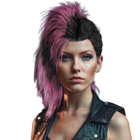Perruque Cyberpunk Judy