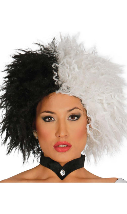 Perruque Cruella de Ville