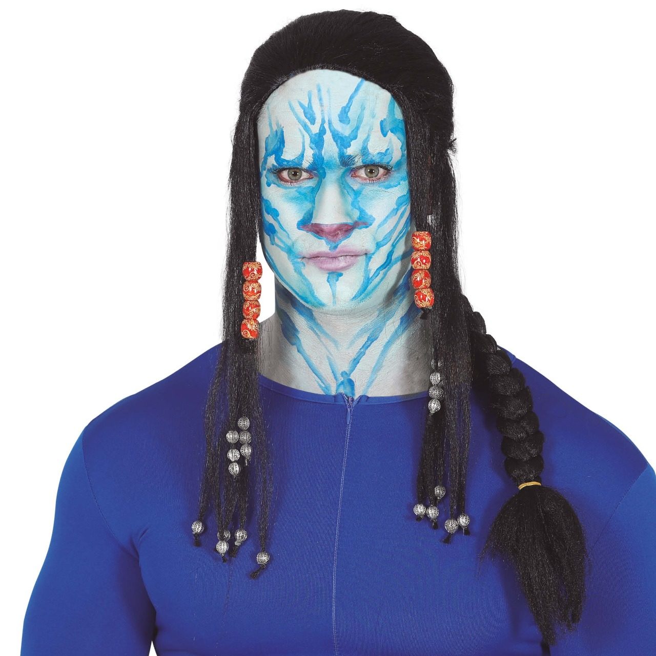 Perruque de Guerrier de Pandora avec Tresses
