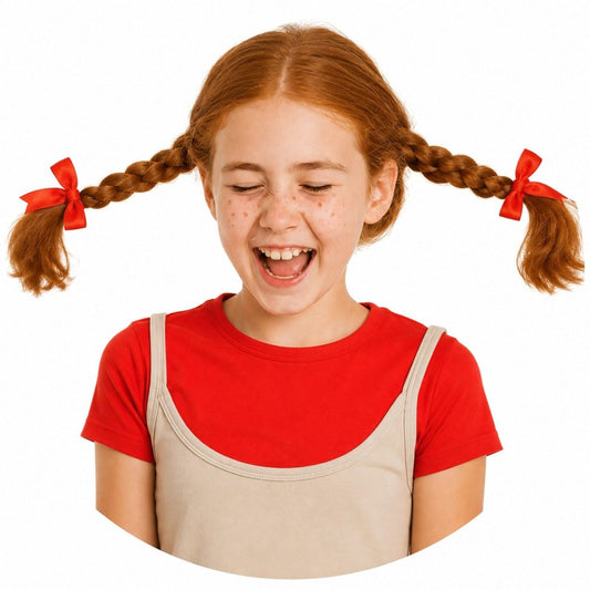 Perruque de Fillette Espiègle Tresses enfant