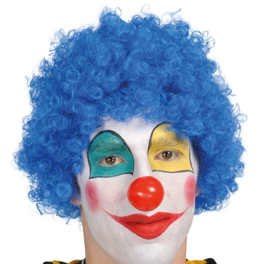 Perruque de Clown Bleue