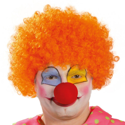 Perruque de Clown Frisé Orange