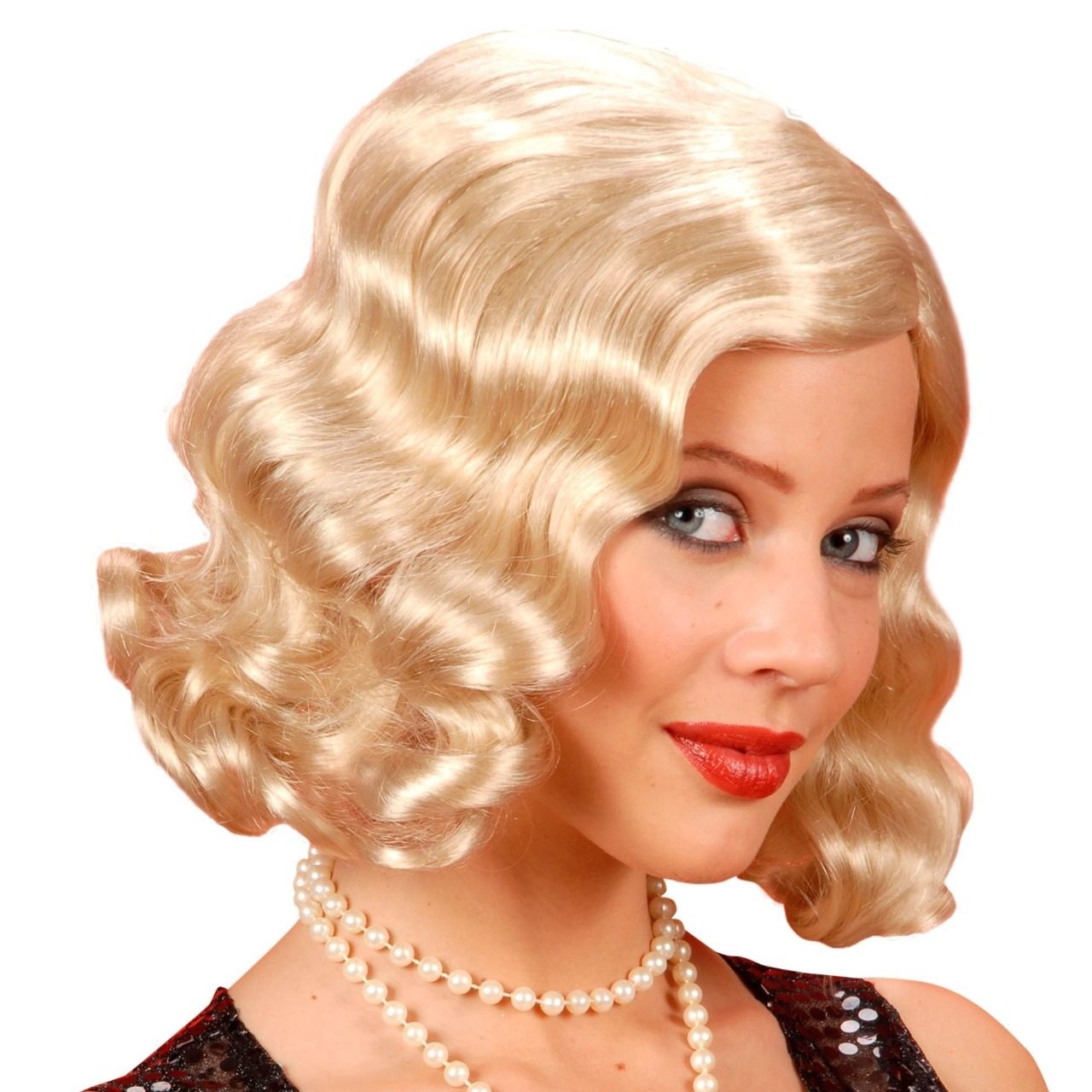 Perruque Blonde Ondulée Années 20