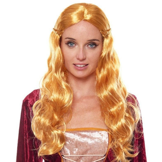 Perruque Blonde Ondulée Médiévale