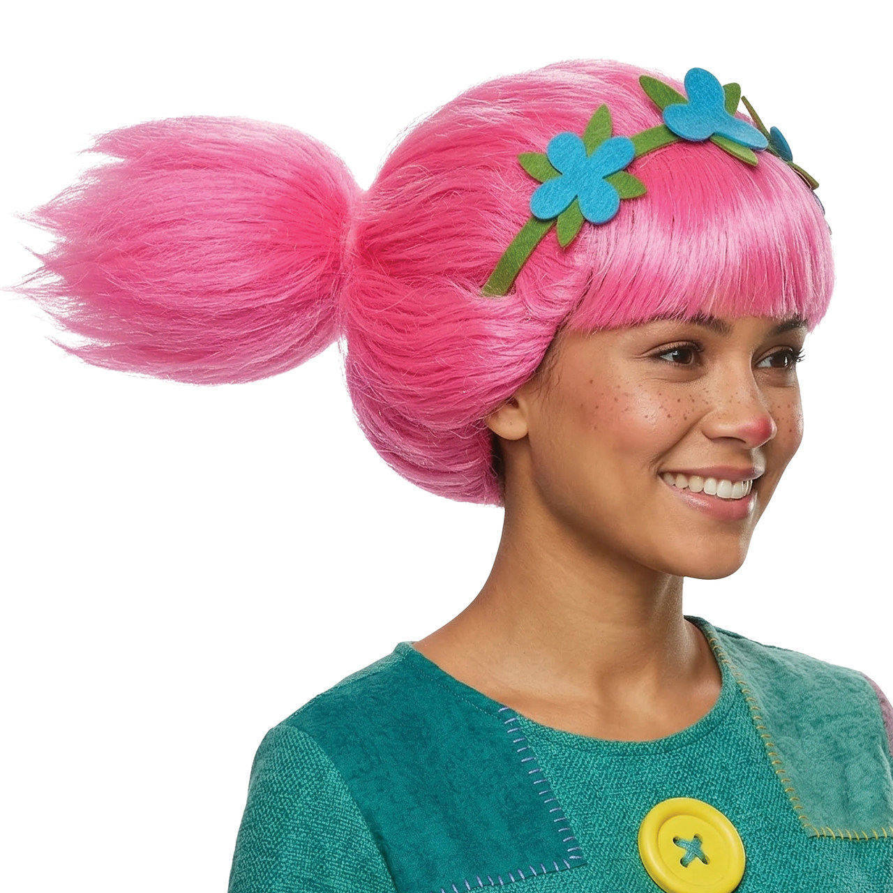 Perruque Troll Poppy Rose