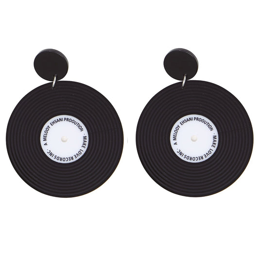 Boucles d’oreilles disques vinyles