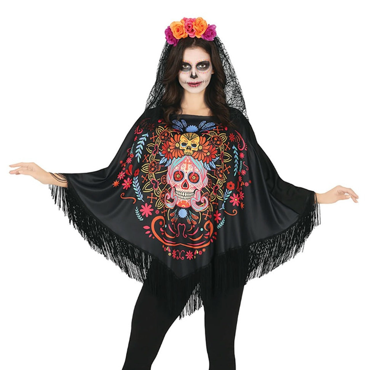Poncho Catrina Muerte femme
