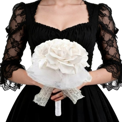 Bouquet de Roses Blanches Deluxe
