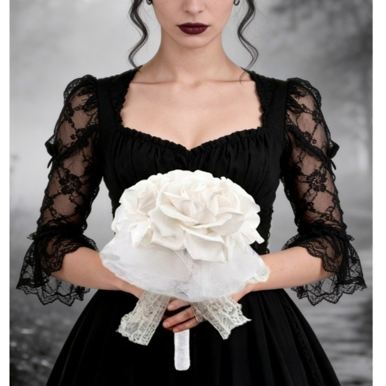 Bouquet de Roses Blanches Deluxe