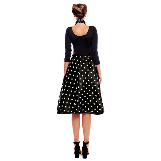 Ensemble Années 50 à Pois Noirs