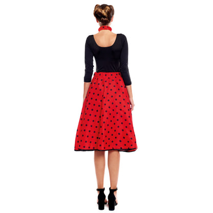 Ensemble Années 50 à Pois Rouges
