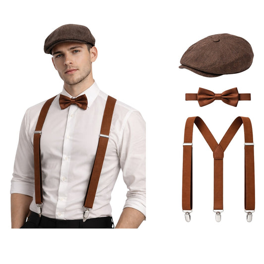 Set Gangster Anglais Marron Peaky