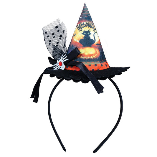 Serre-tête mini Chapeau de Sorcière Chat
