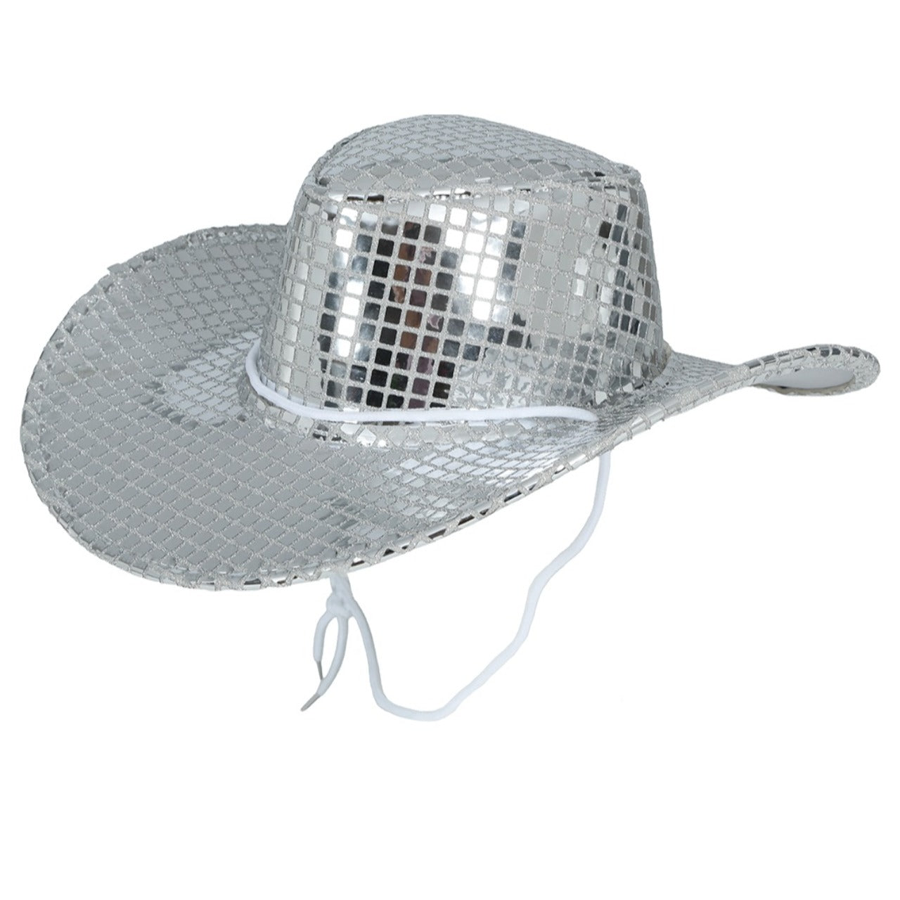 Chapeau de Cowgirl Argenté