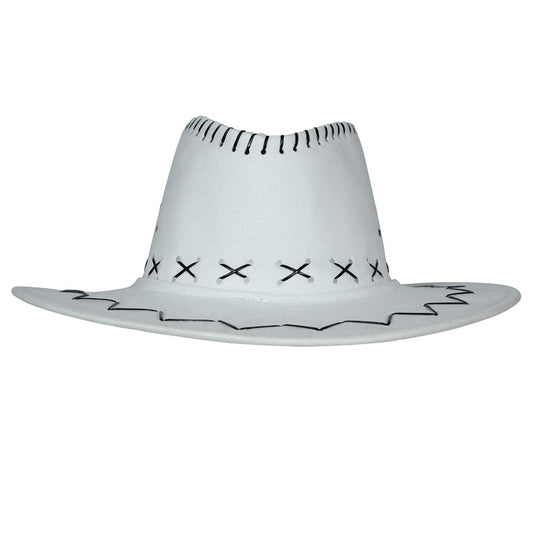 Chapeau de cow-boy blanc