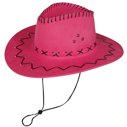 Chapeau de cow-boy fuchsia